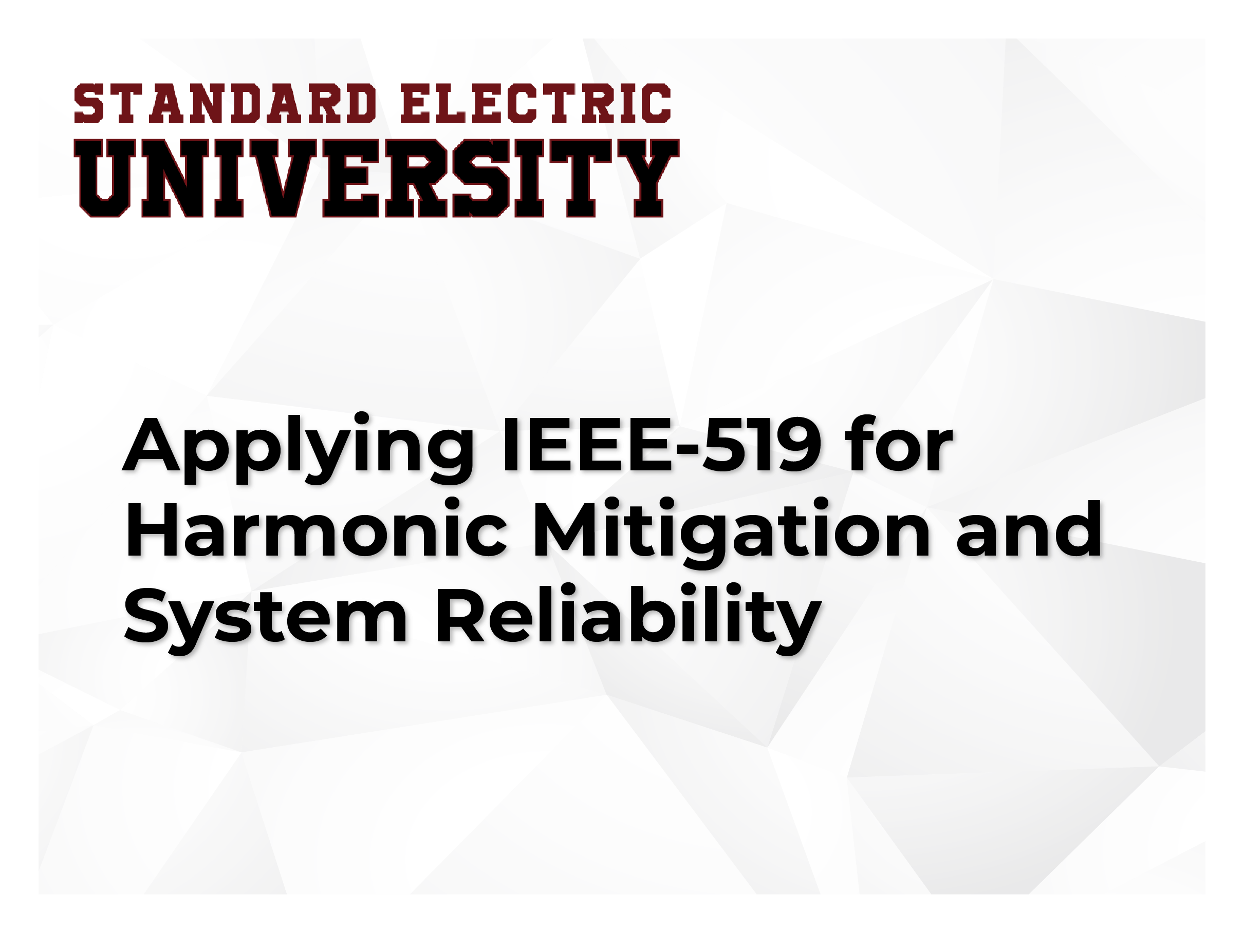 Applying IEEE-519