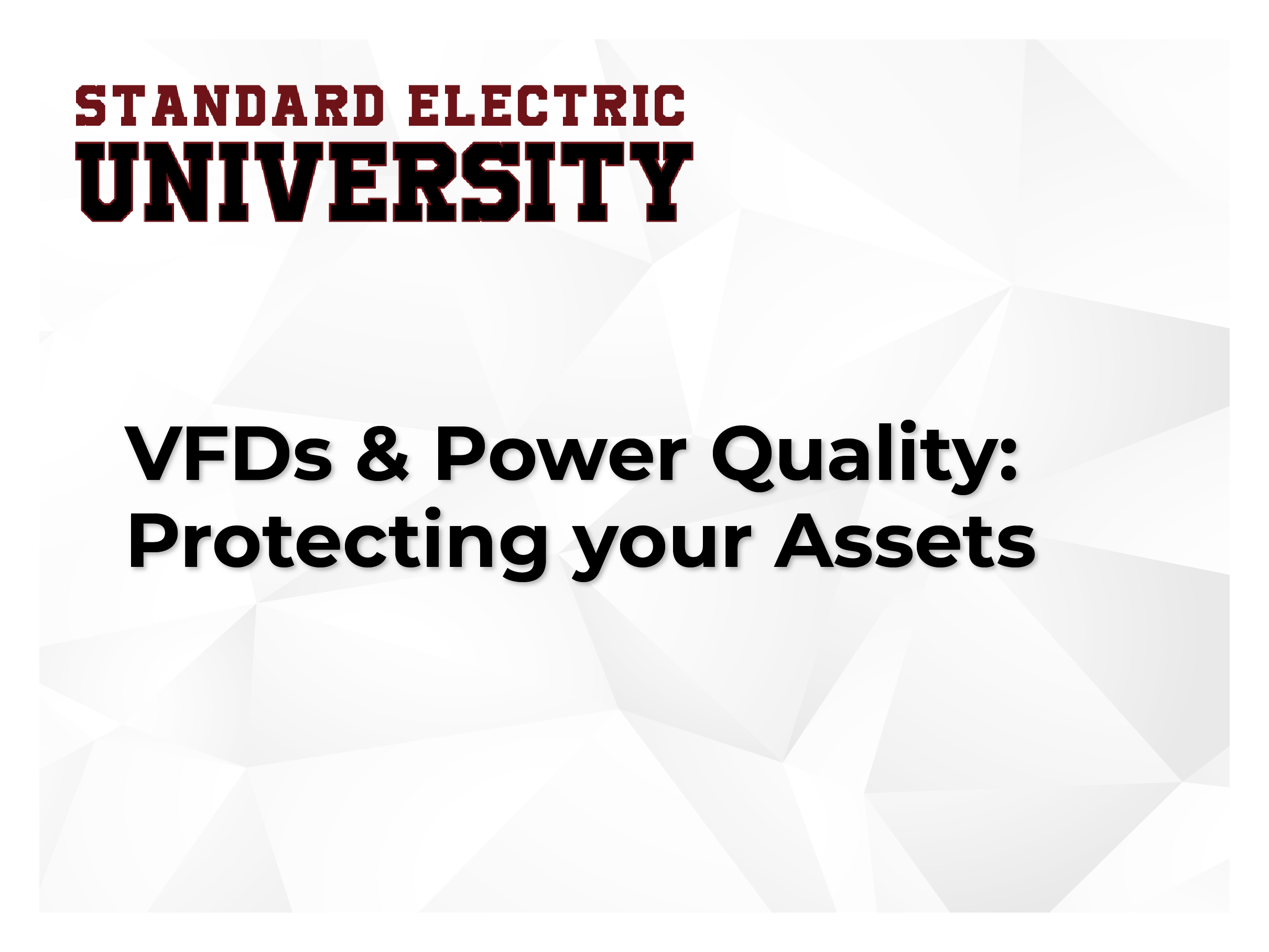 VFD and Power Quality